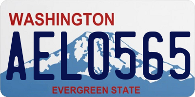WA license plate AEL0565