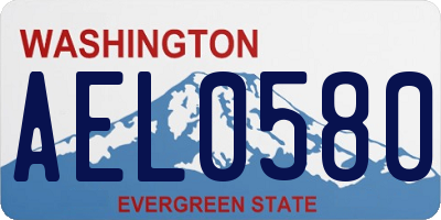 WA license plate AEL0580
