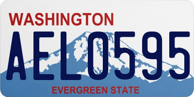 WA license plate AEL0595
