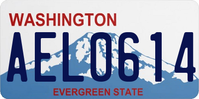 WA license plate AEL0614