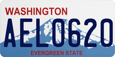 WA license plate AEL0620