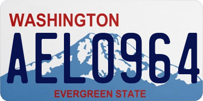 WA license plate AEL0964