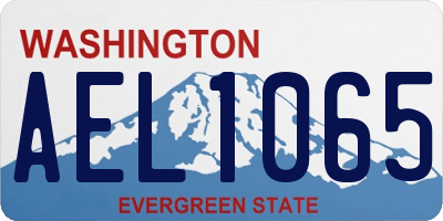 WA license plate AEL1065