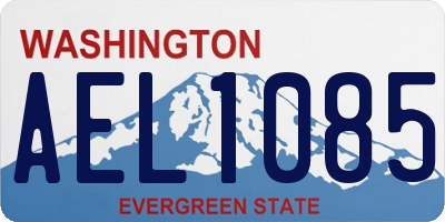 WA license plate AEL1085