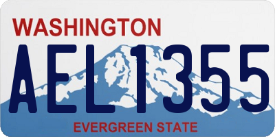 WA license plate AEL1355
