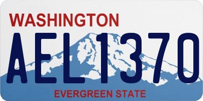 WA license plate AEL1370