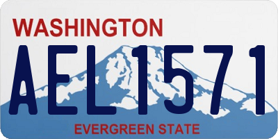 WA license plate AEL1571