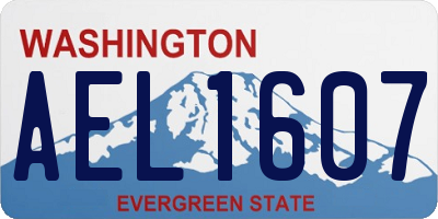 WA license plate AEL1607