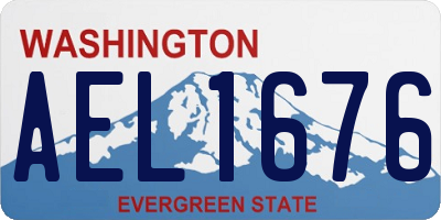 WA license plate AEL1676