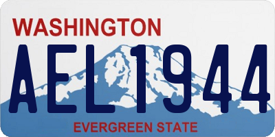 WA license plate AEL1944