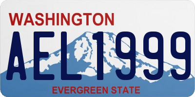 WA license plate AEL1999