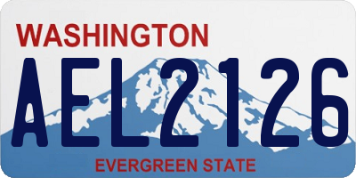 WA license plate AEL2126