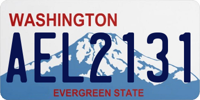 WA license plate AEL2131