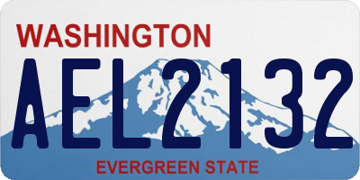 WA license plate AEL2132