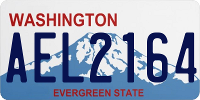 WA license plate AEL2164