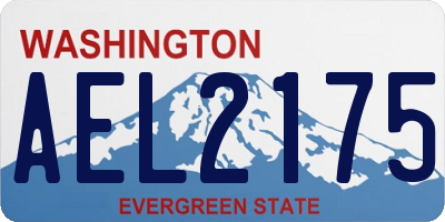 WA license plate AEL2175
