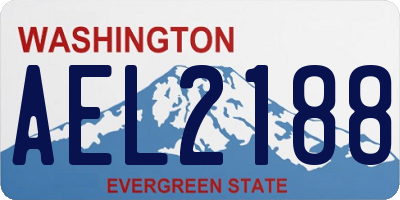 WA license plate AEL2188