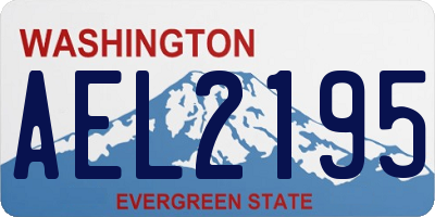 WA license plate AEL2195