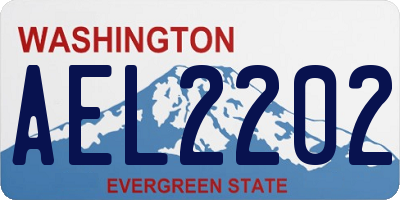 WA license plate AEL2202