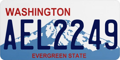 WA license plate AEL2249