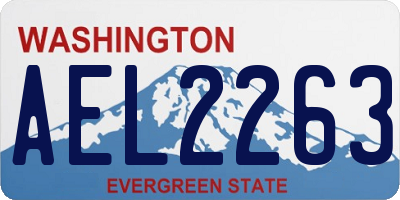 WA license plate AEL2263