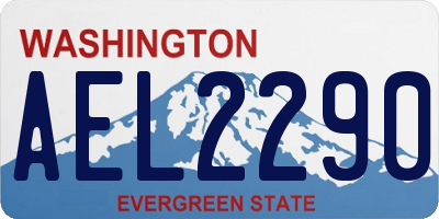 WA license plate AEL2290
