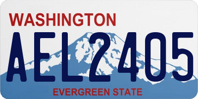 WA license plate AEL2405