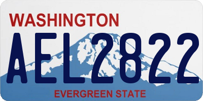 WA license plate AEL2822