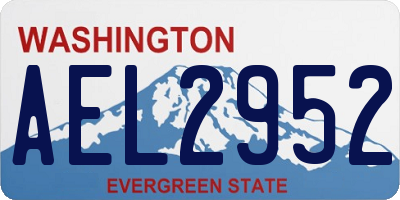 WA license plate AEL2952