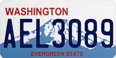 WA license plate AEL3089