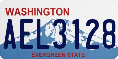 WA license plate AEL3128