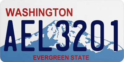 WA license plate AEL3201