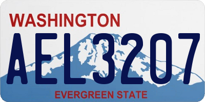 WA license plate AEL3207