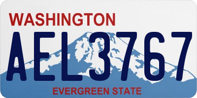 WA license plate AEL3767