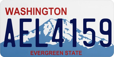 WA license plate AEL4159