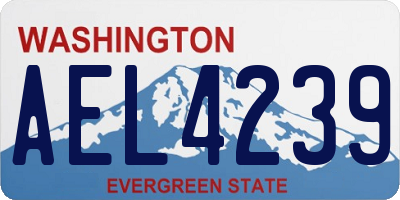 WA license plate AEL4239