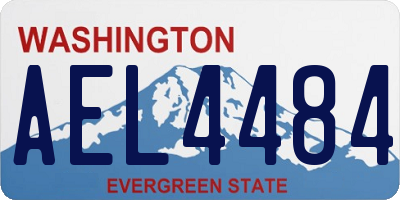 WA license plate AEL4484
