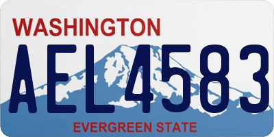WA license plate AEL4583