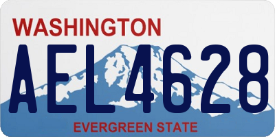 WA license plate AEL4628