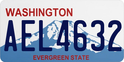 WA license plate AEL4632