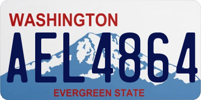 WA license plate AEL4864