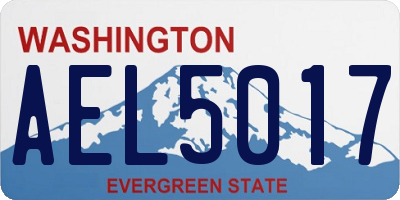 WA license plate AEL5017