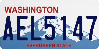 WA license plate AEL5147
