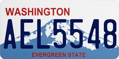 WA license plate AEL5548