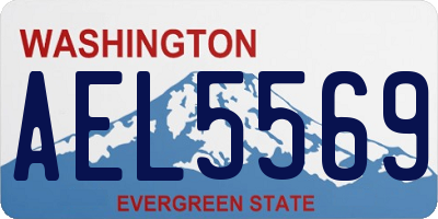 WA license plate AEL5569