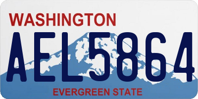 WA license plate AEL5864