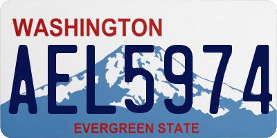 WA license plate AEL5974