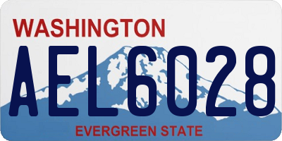 WA license plate AEL6028
