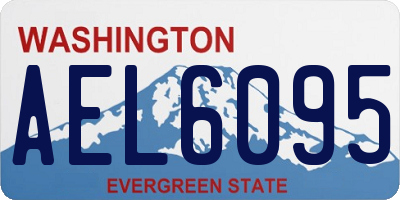 WA license plate AEL6095