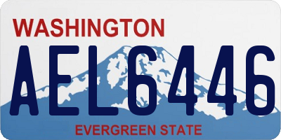 WA license plate AEL6446